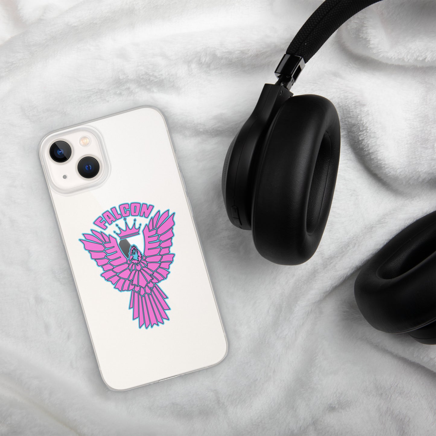 Clear Case for iPhone® - Falcon Retro Pink