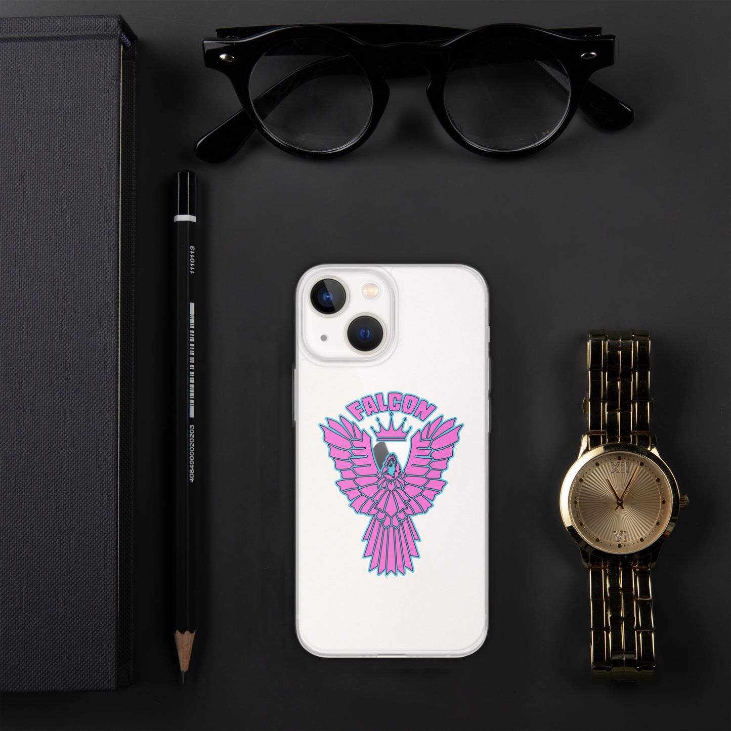 Clear Case for iPhone® - Falcon Retro Pink