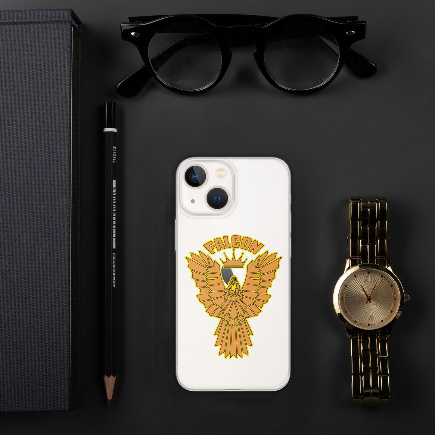 Clear Case for iPhone® - Falcon Gold Logo