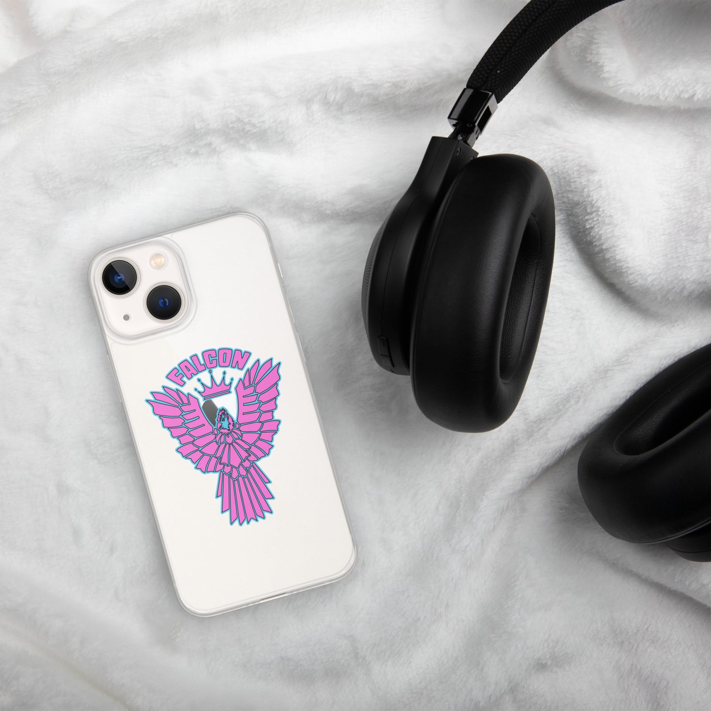 Clear Case for iPhone® - Falcon Retro Pink