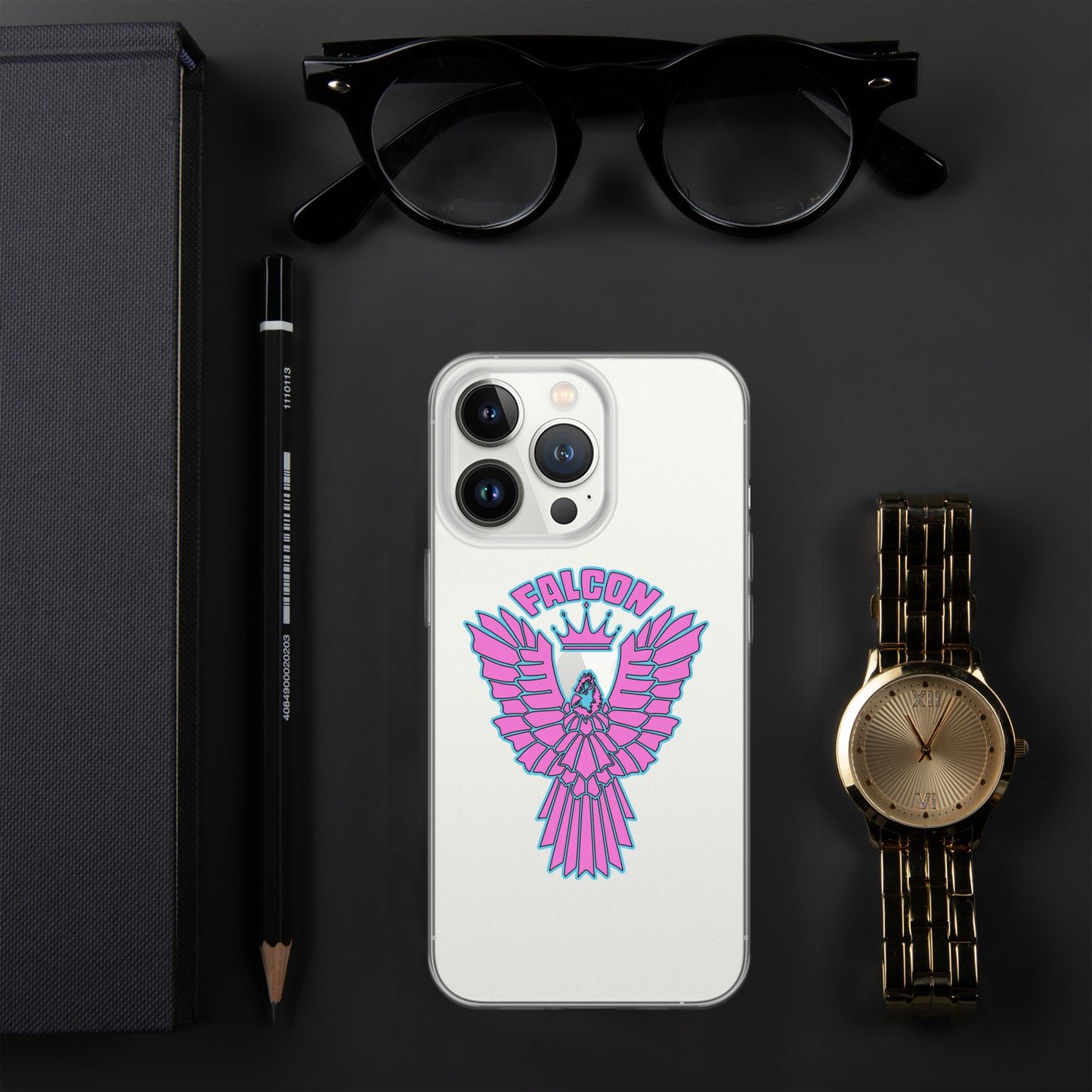 Clear Case for iPhone® - Falcon Retro Pink