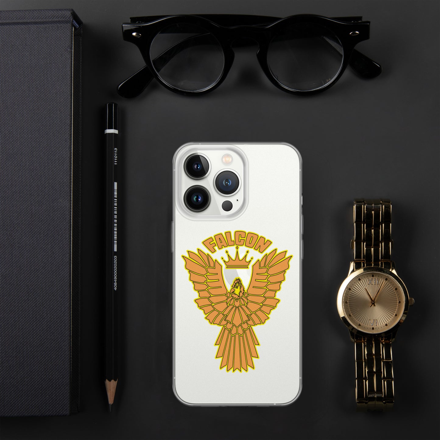 Clear Case for iPhone® - Falcon Gold Logo