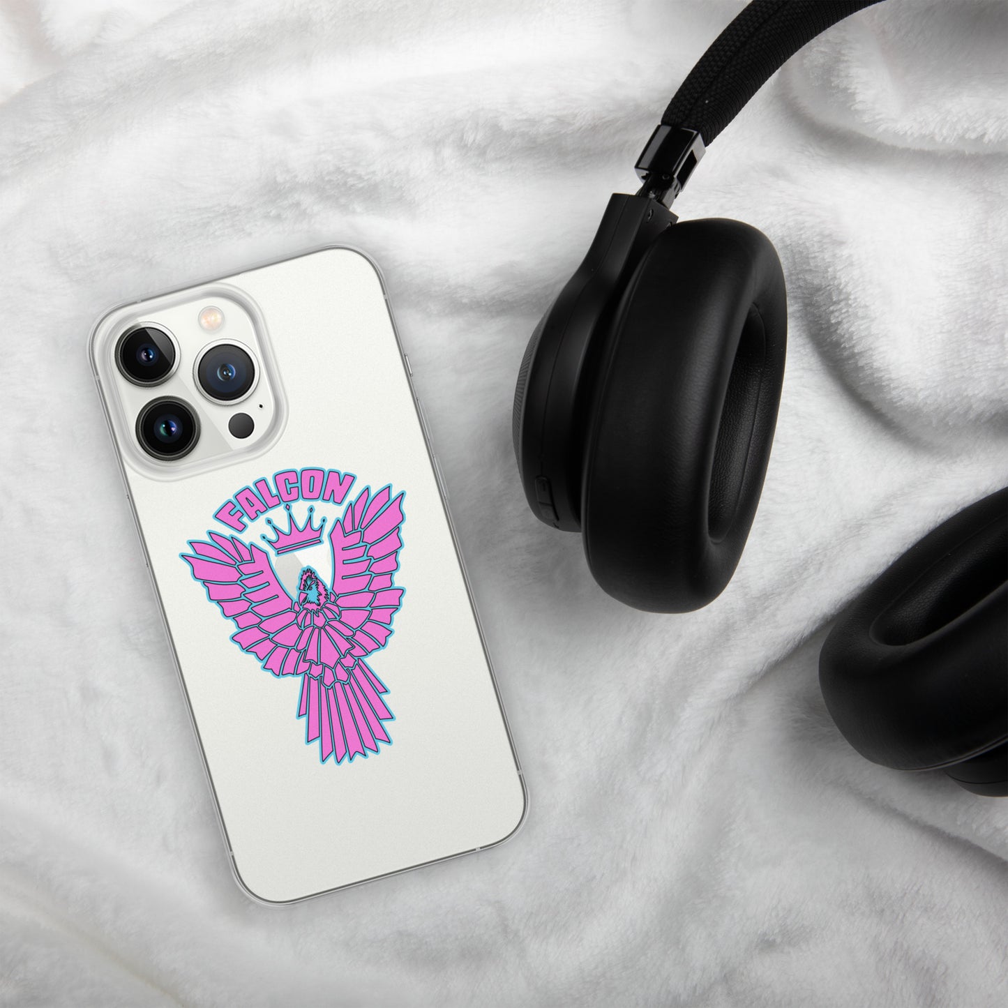 Clear Case for iPhone® - Falcon Retro Pink