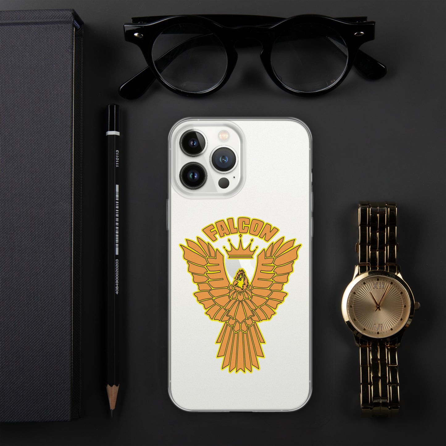 Clear Case for iPhone® - Falcon Gold Logo