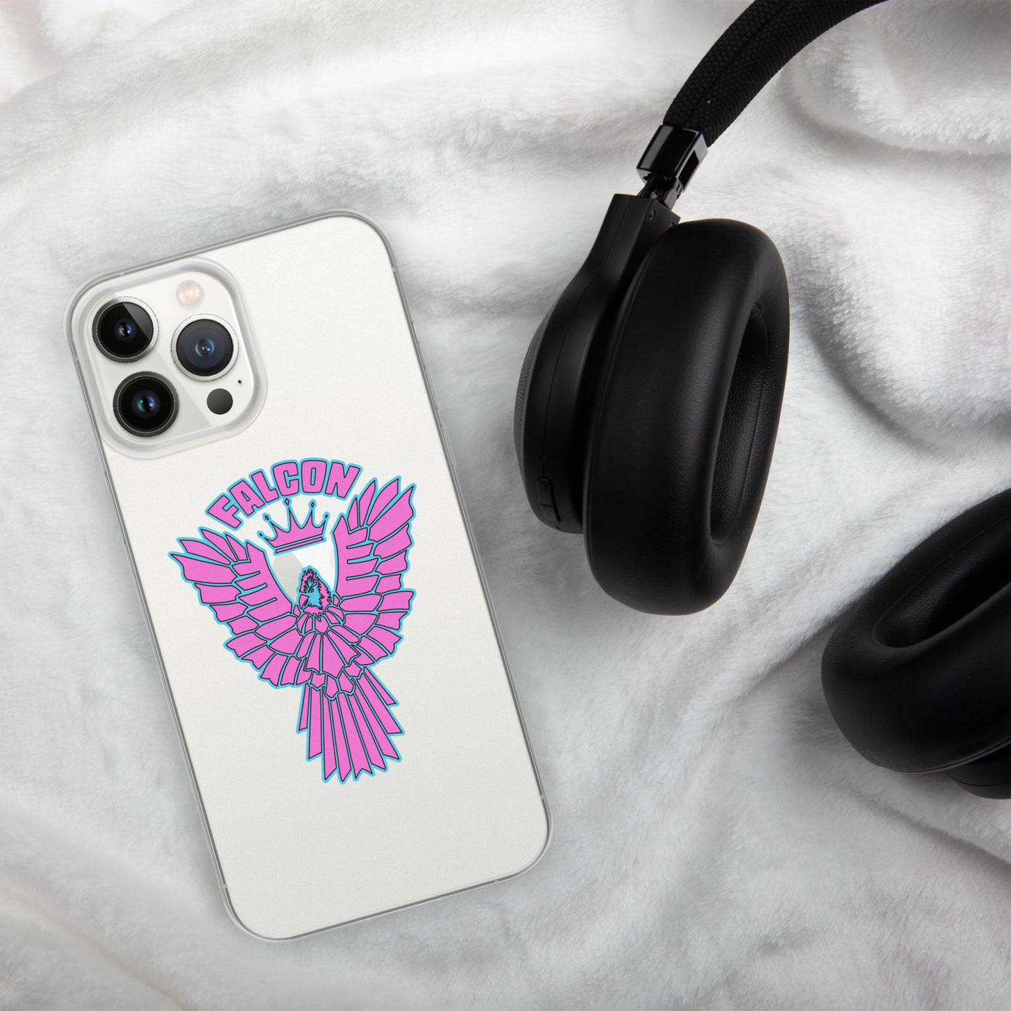 Clear Case for iPhone® - Falcon Retro Pink