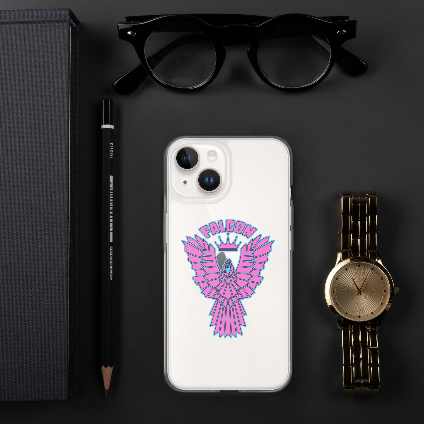 Clear Case for iPhone® - Falcon Retro Pink