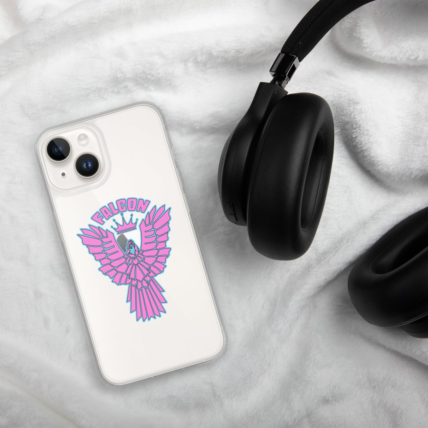 Clear Case for iPhone® - Falcon Retro Pink
