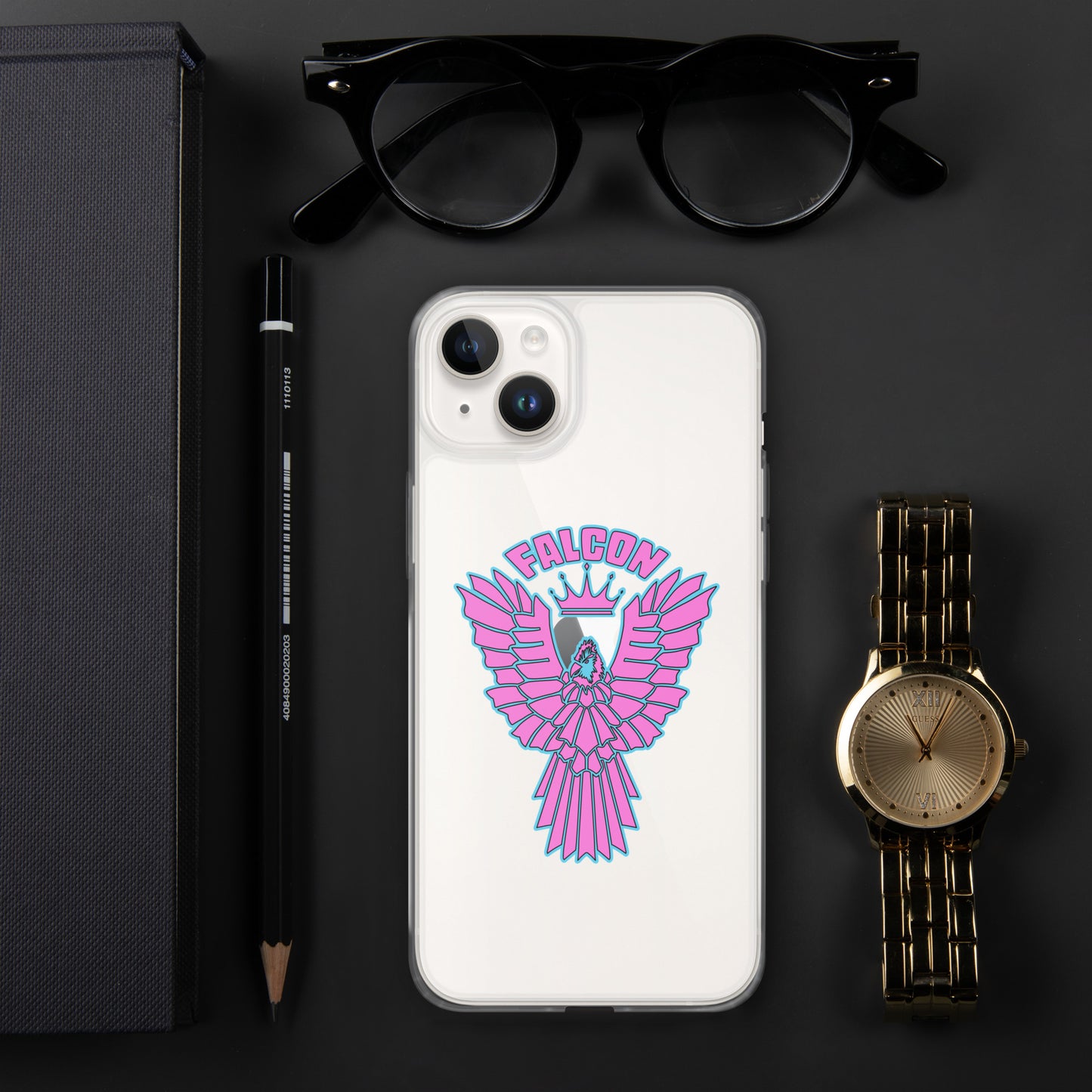 Clear Case for iPhone® - Falcon Retro Pink