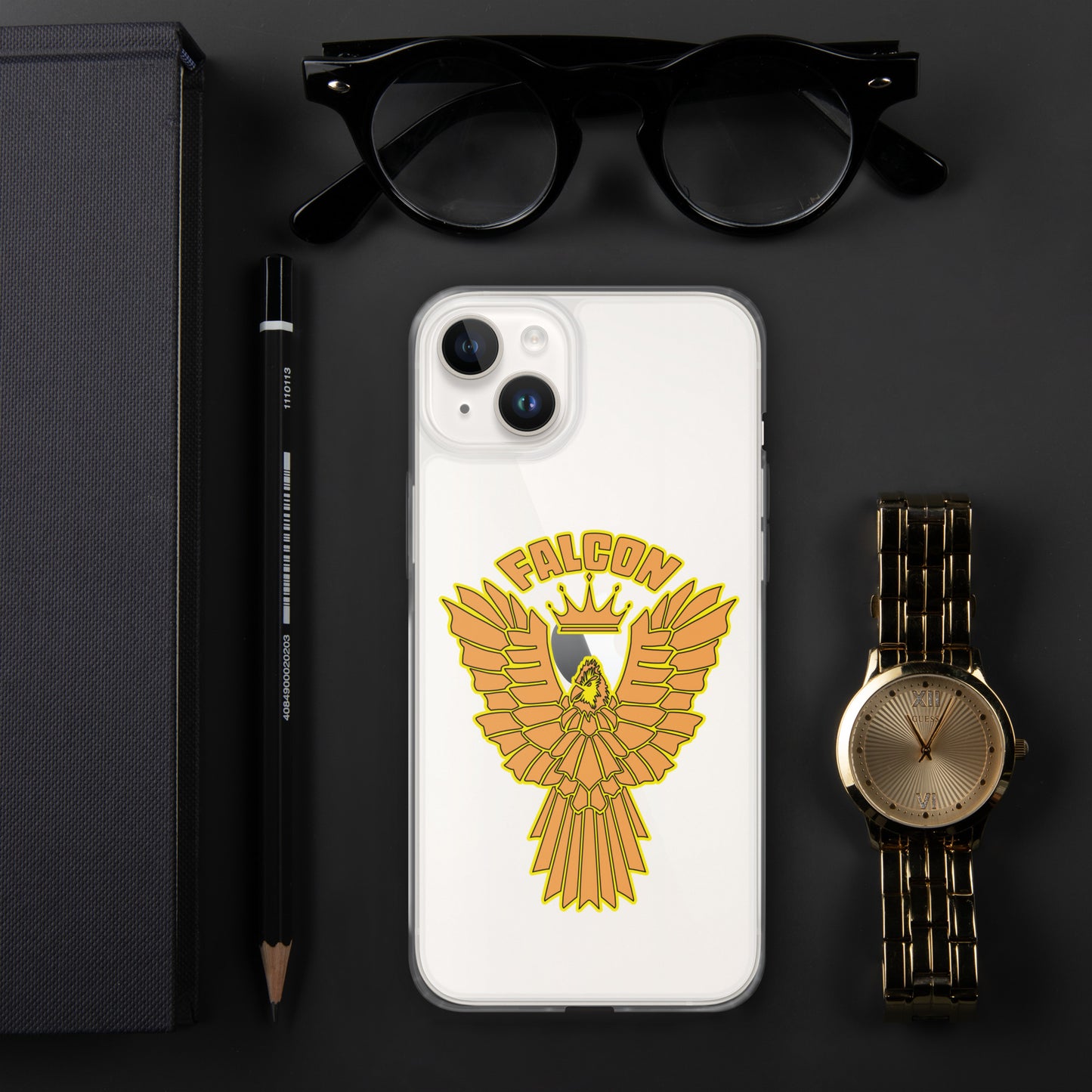 Clear Case for iPhone® - Falcon Gold Logo