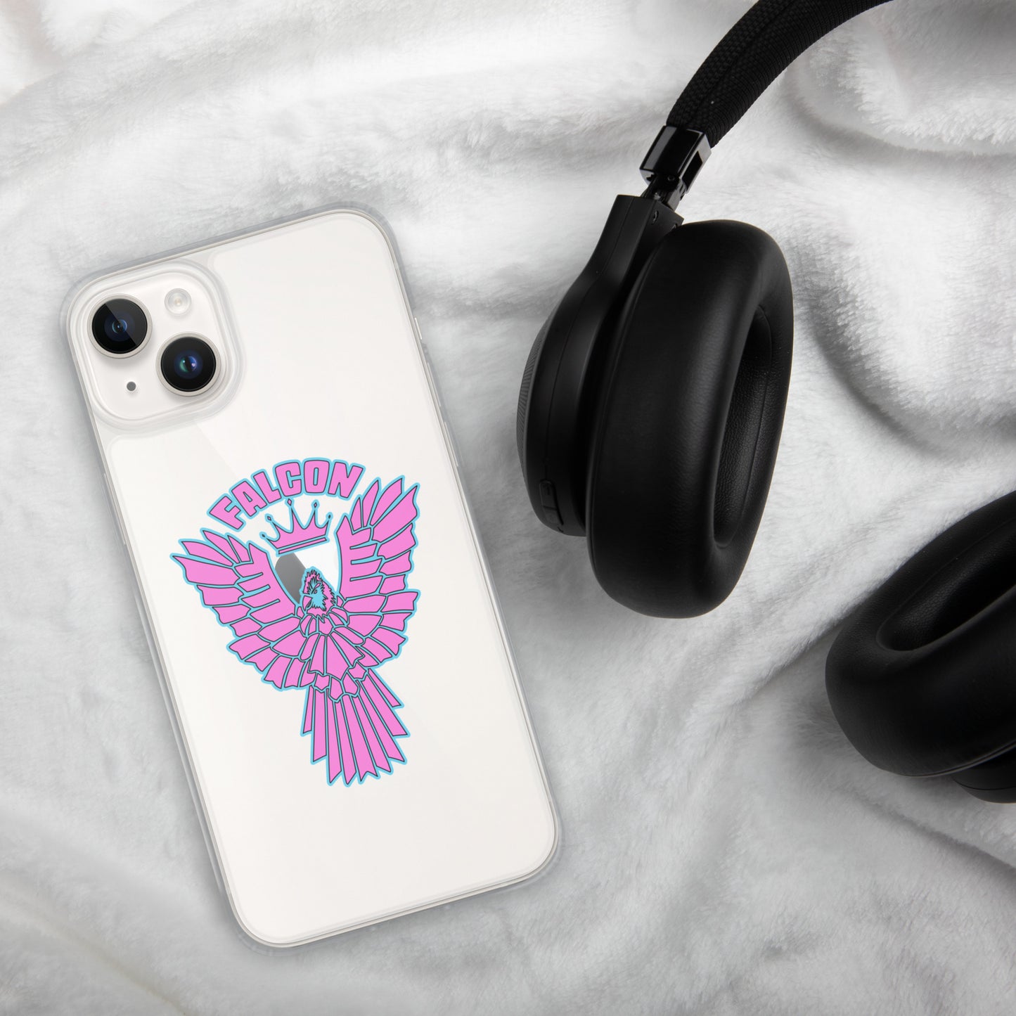 Clear Case for iPhone® - Falcon Retro Pink