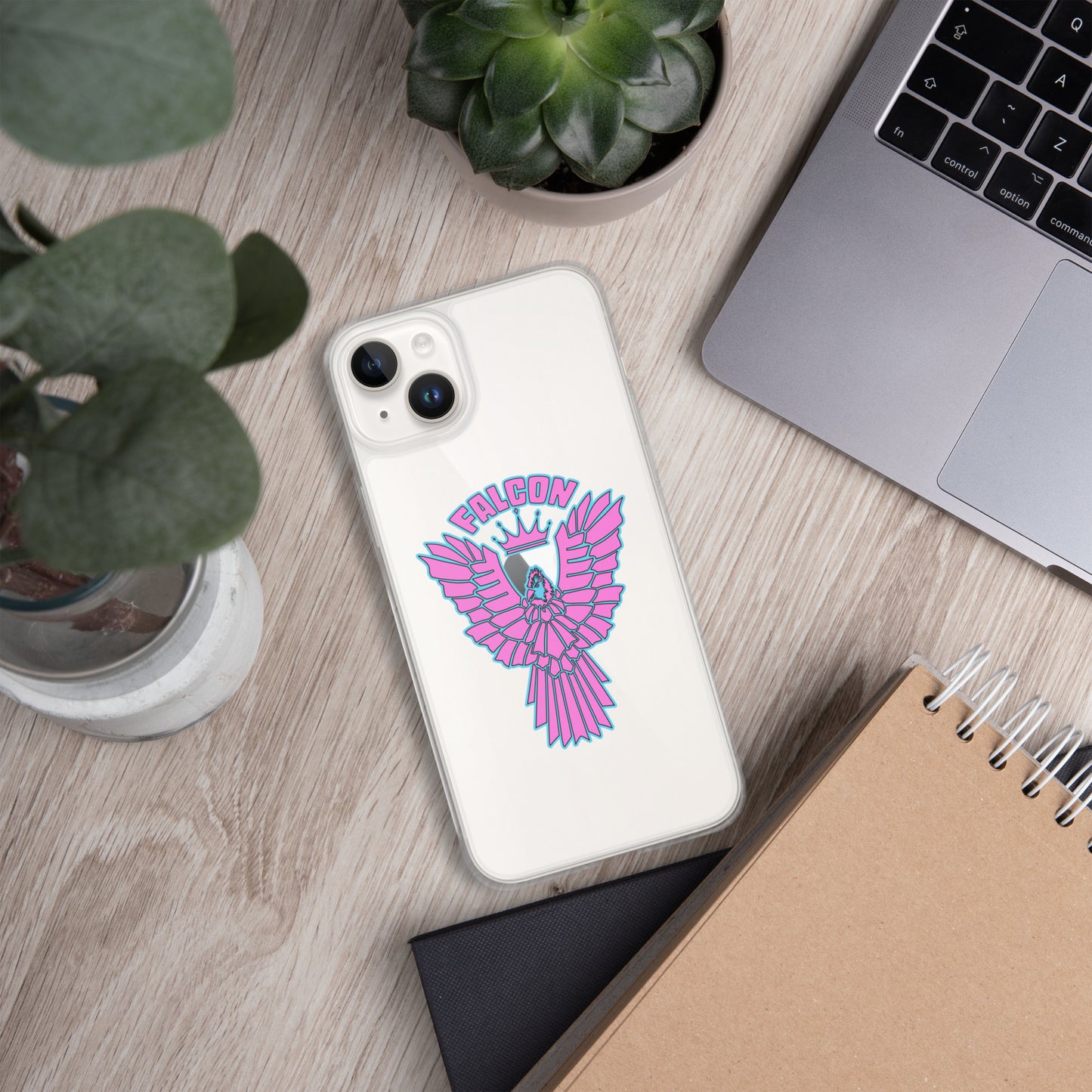 Clear Case for iPhone® - Falcon Retro Pink