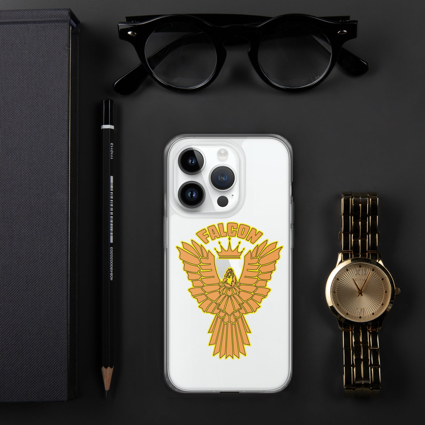 Clear Case for iPhone® - Falcon Gold Logo