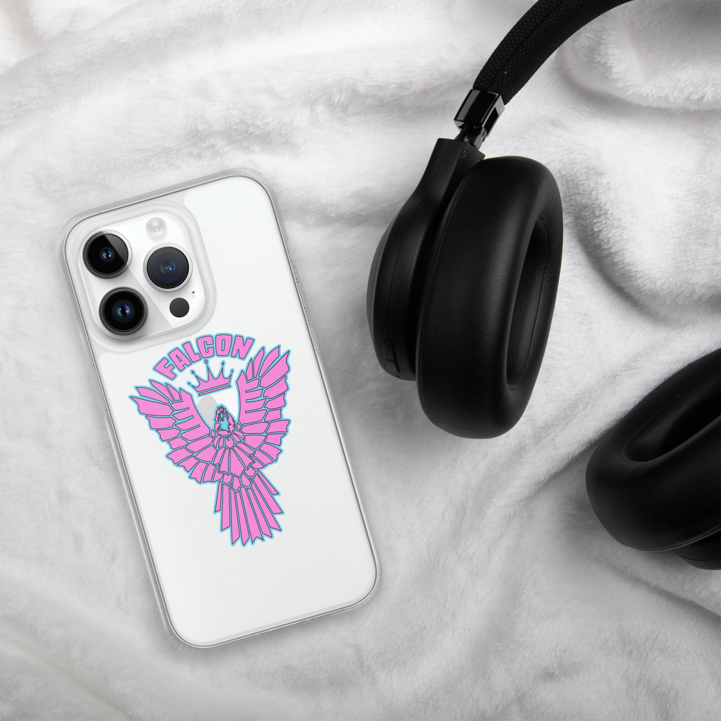 Clear Case for iPhone® - Falcon Retro Pink