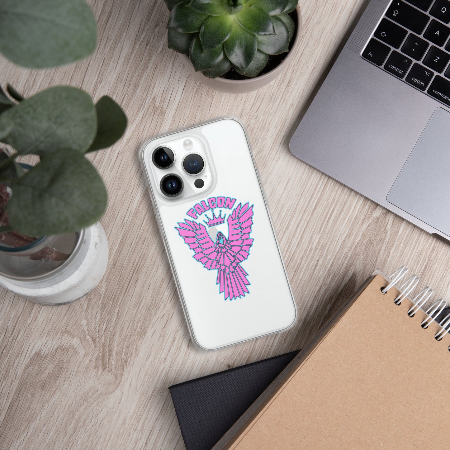 Clear Case for iPhone® - Falcon Retro Pink