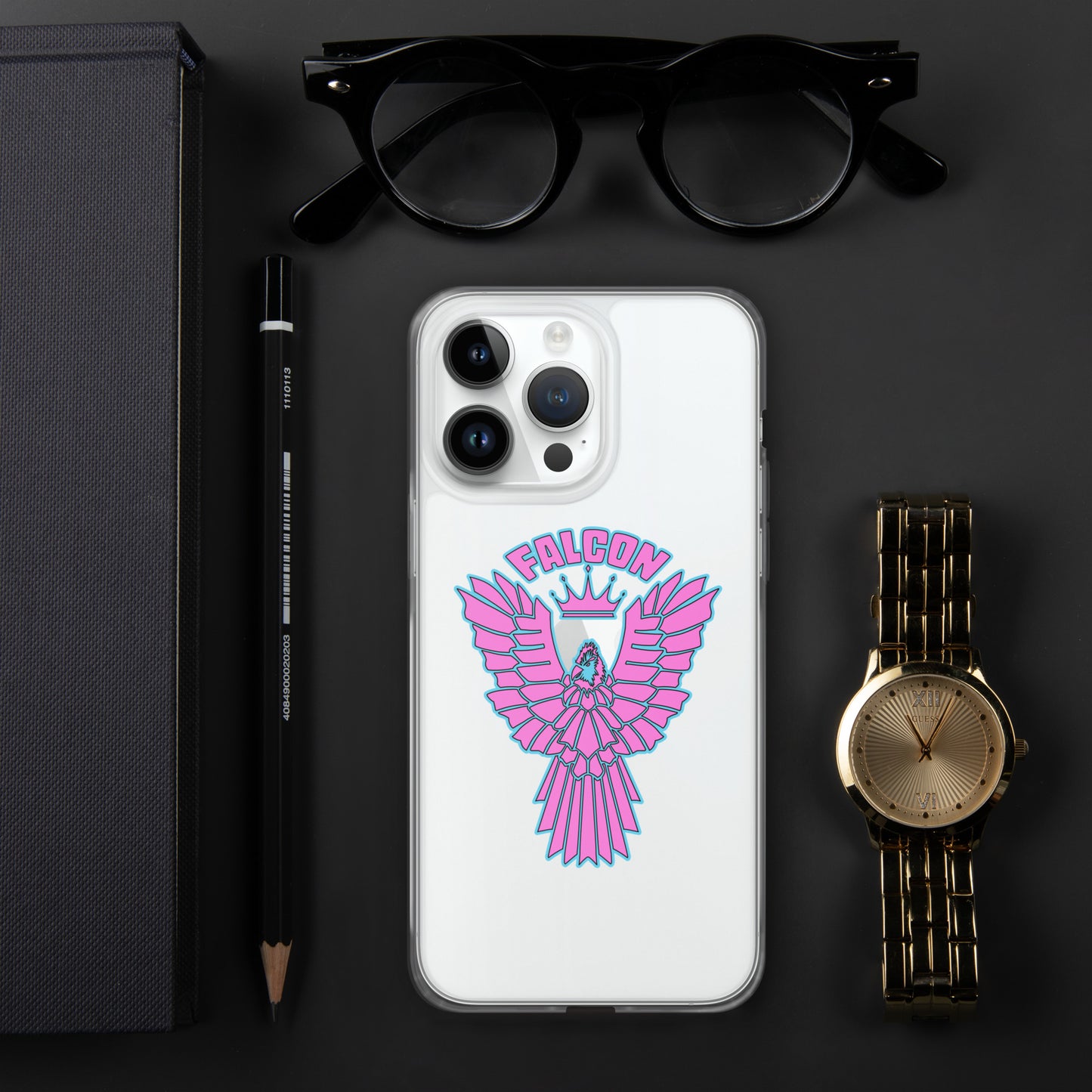Clear Case for iPhone® - Falcon Retro Pink