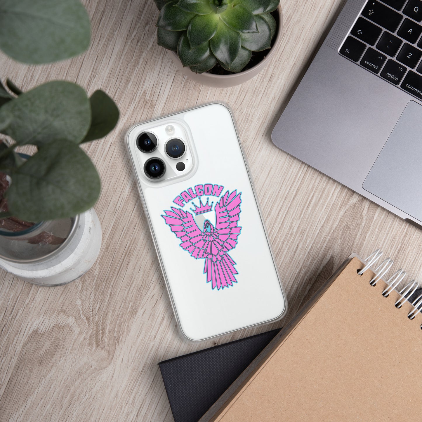 Clear Case for iPhone® - Falcon Retro Pink