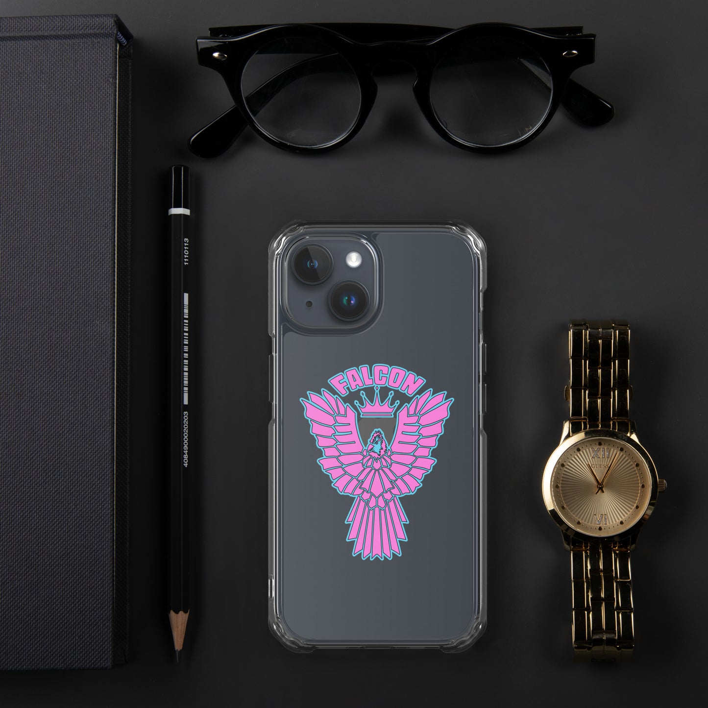 Clear Case for iPhone® - Falcon Retro Pink