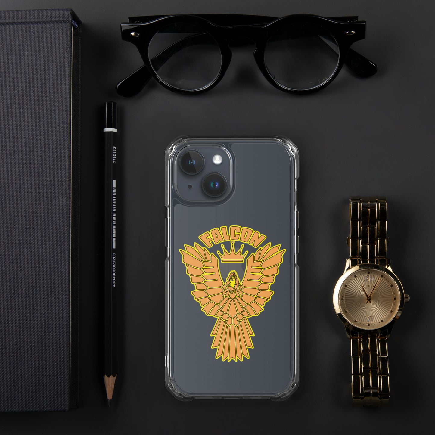 Clear Case for iPhone® - Falcon Gold Logo