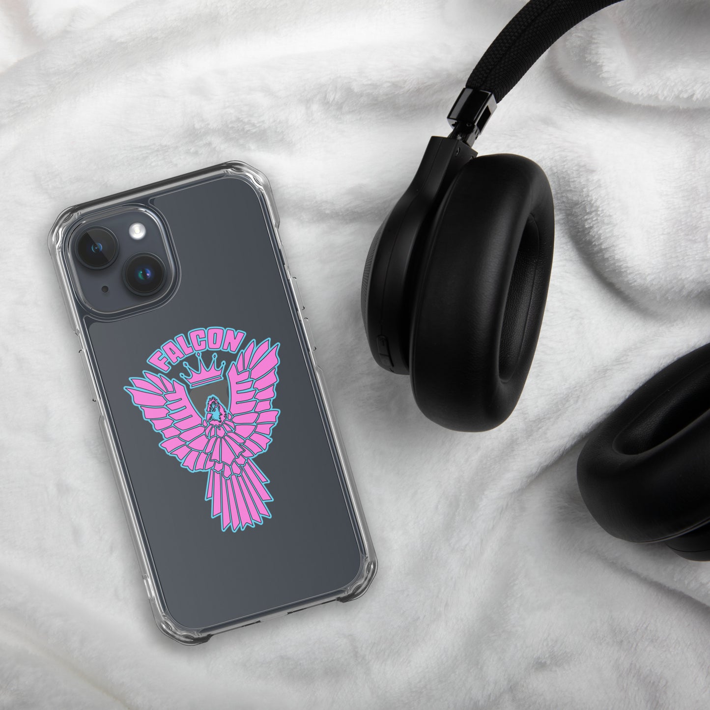 Clear Case for iPhone® - Falcon Retro Pink