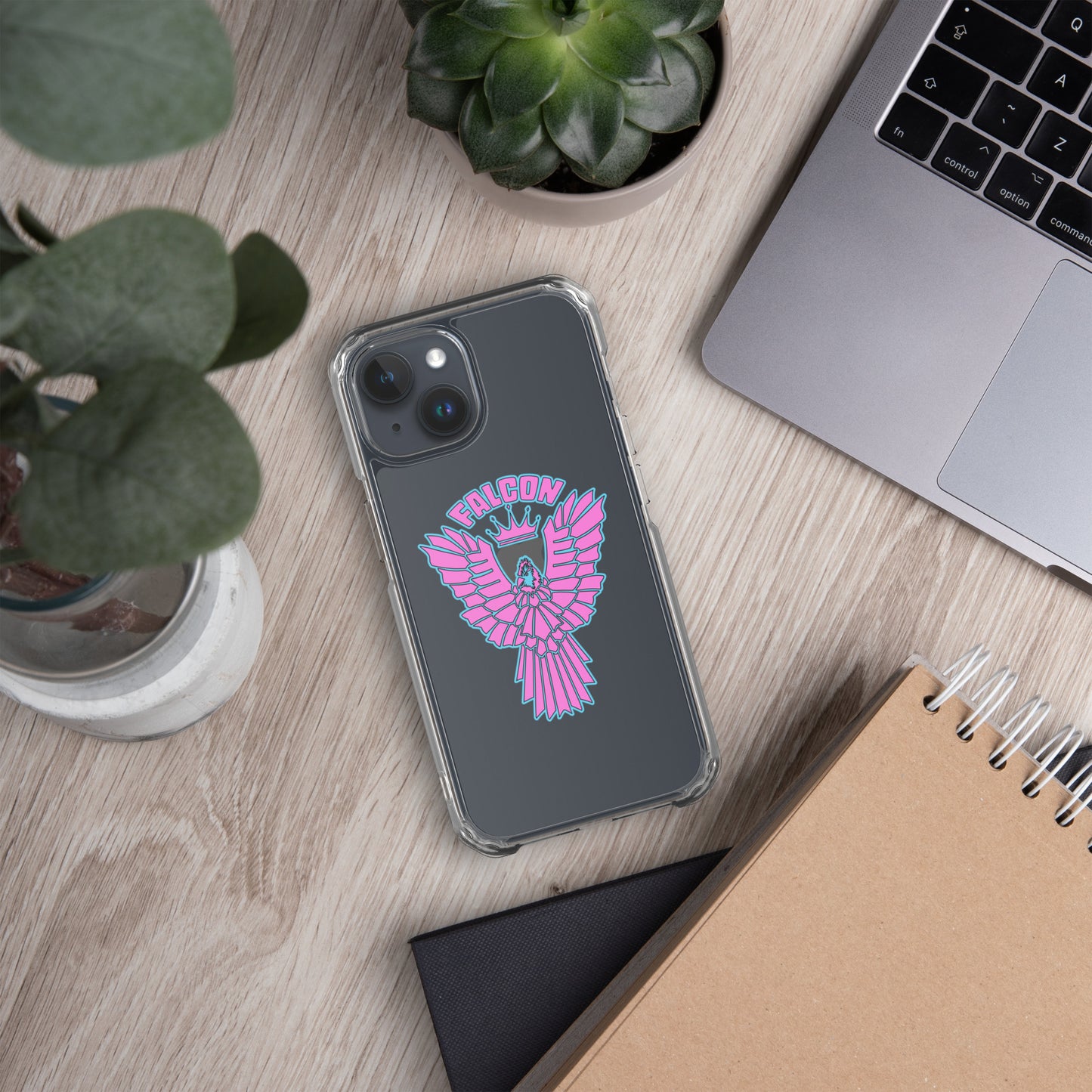 Clear Case for iPhone® - Falcon Retro Pink