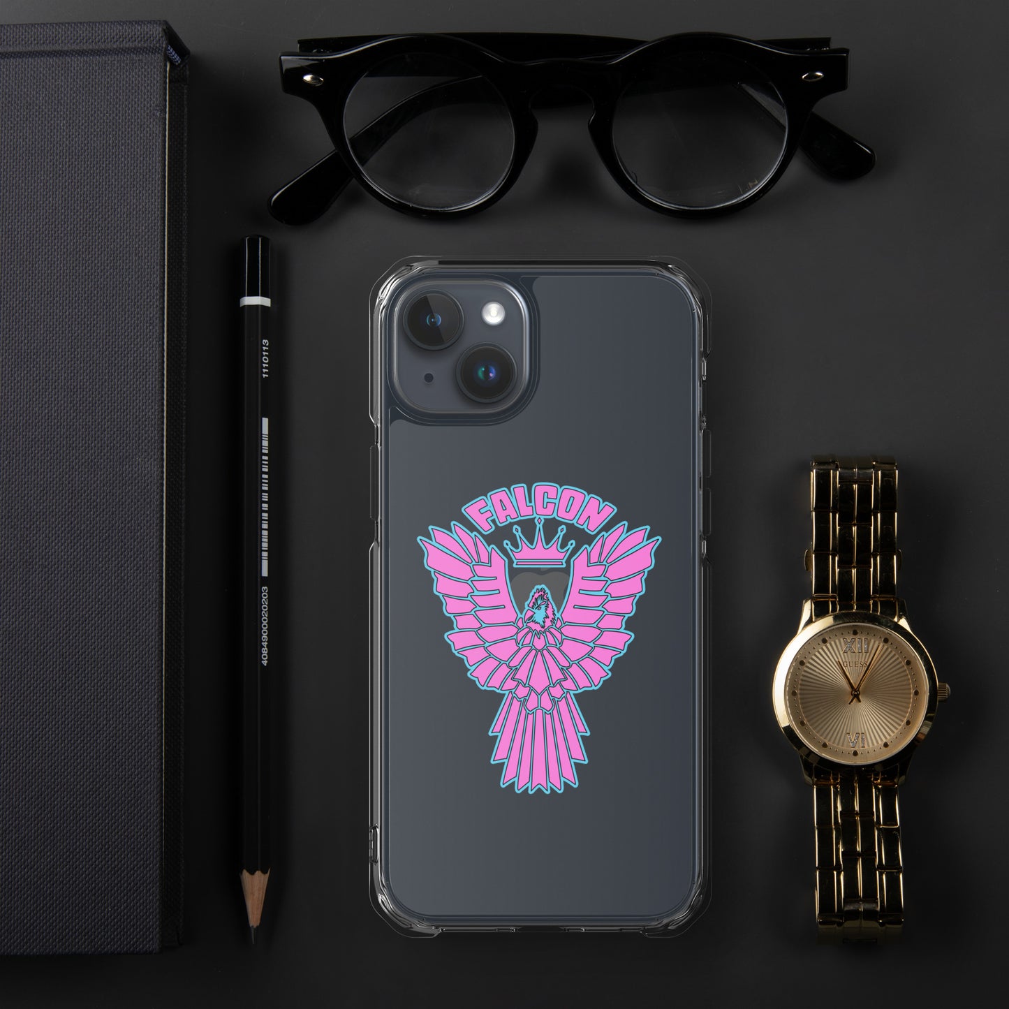 Clear Case for iPhone® - Falcon Retro Pink