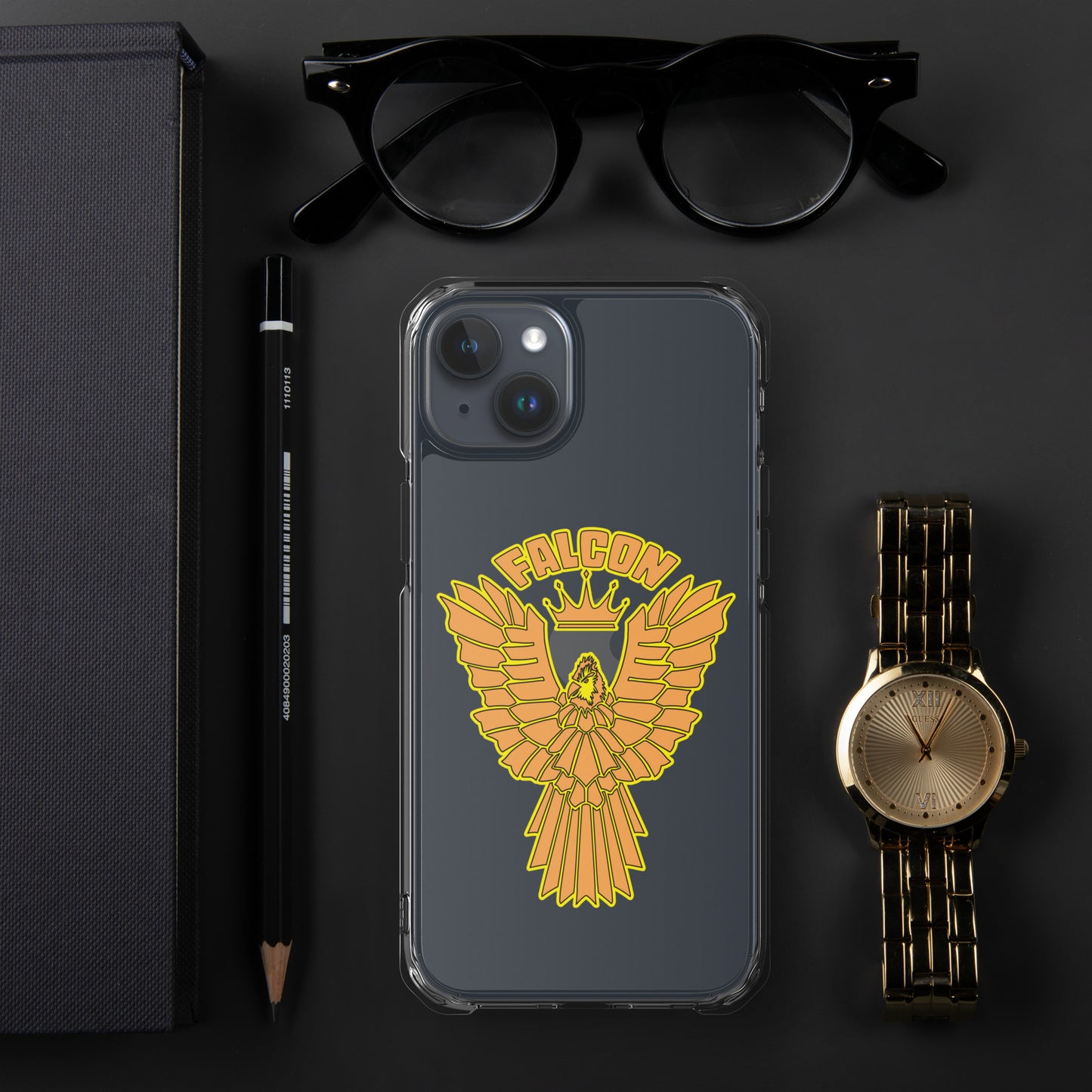 Clear Case for iPhone® - Falcon Gold Logo