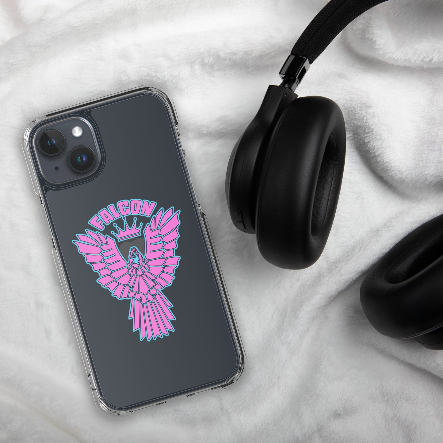 Clear Case for iPhone® - Falcon Retro Pink