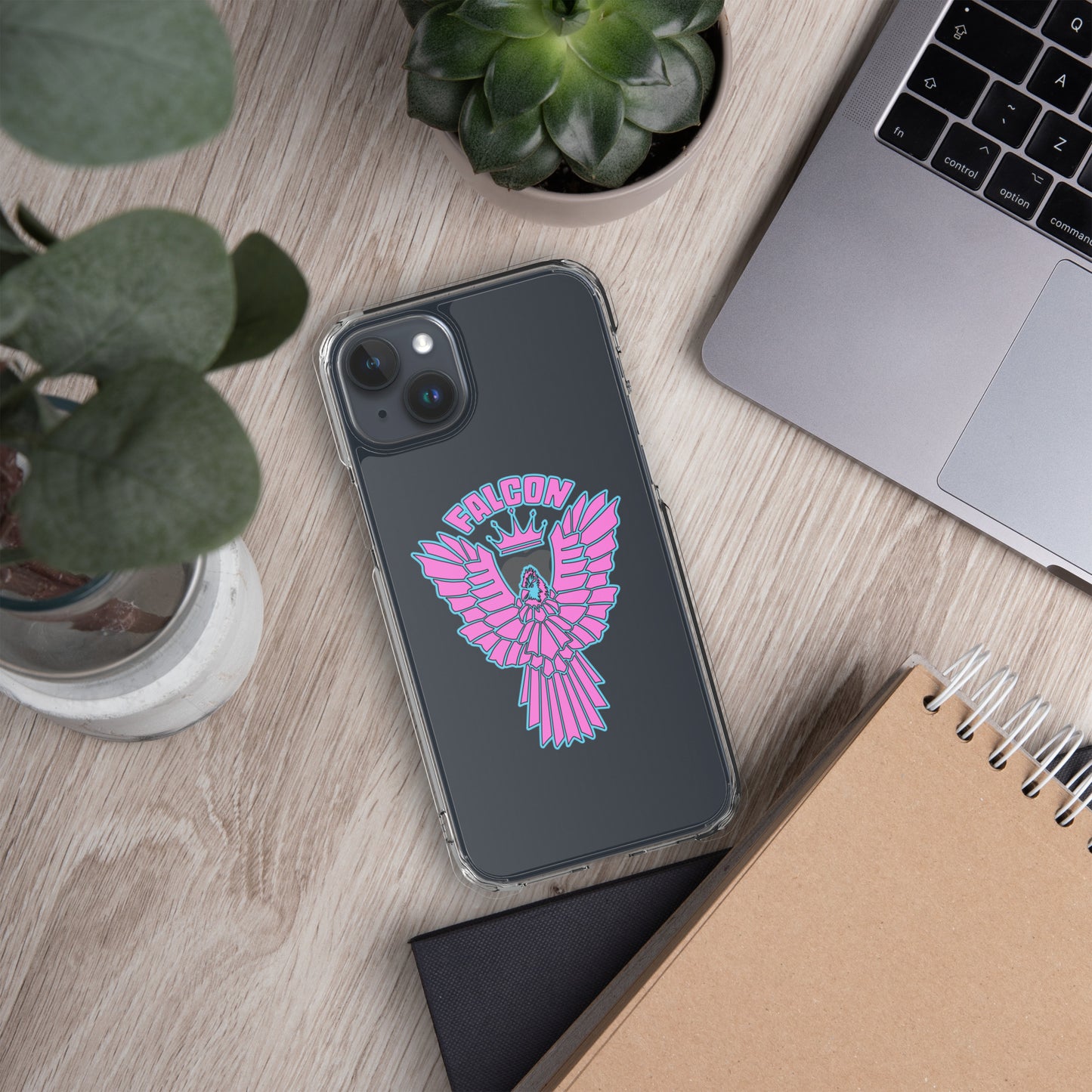 Clear Case for iPhone® - Falcon Retro Pink
