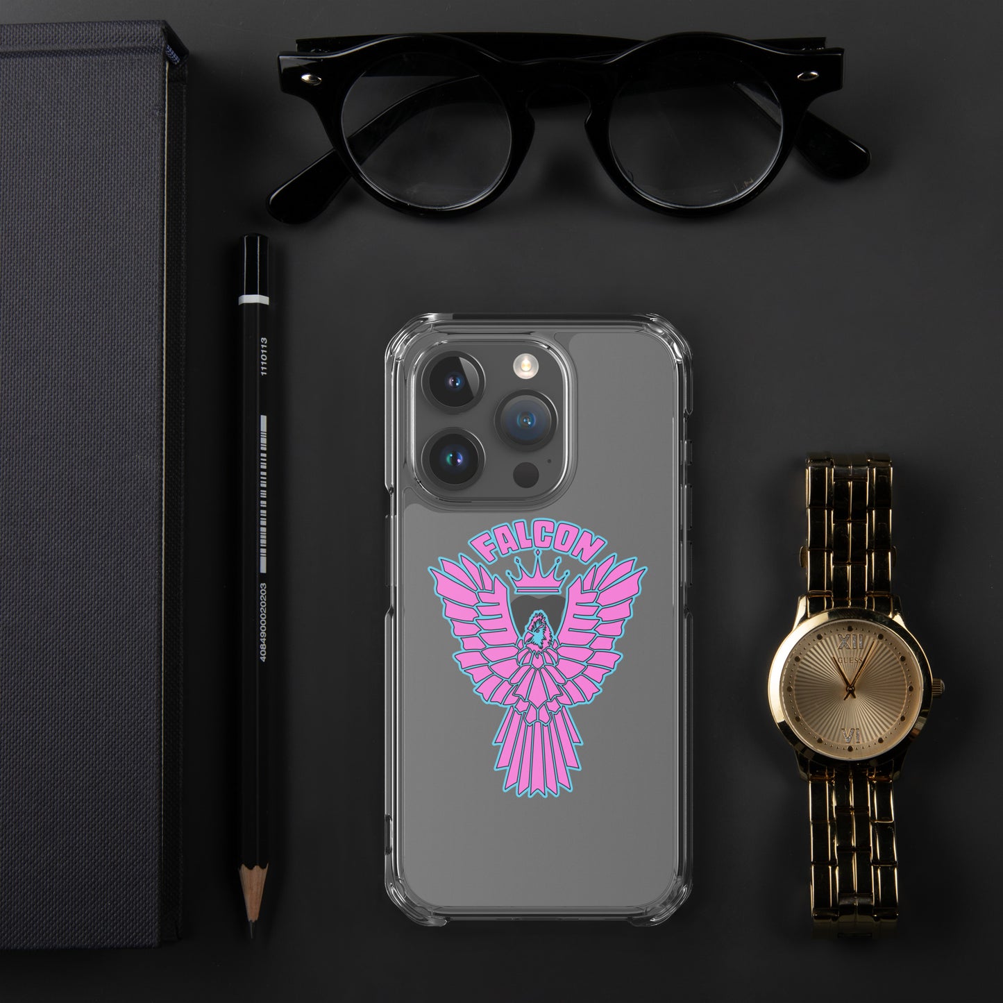 Clear Case for iPhone® - Falcon Retro Pink