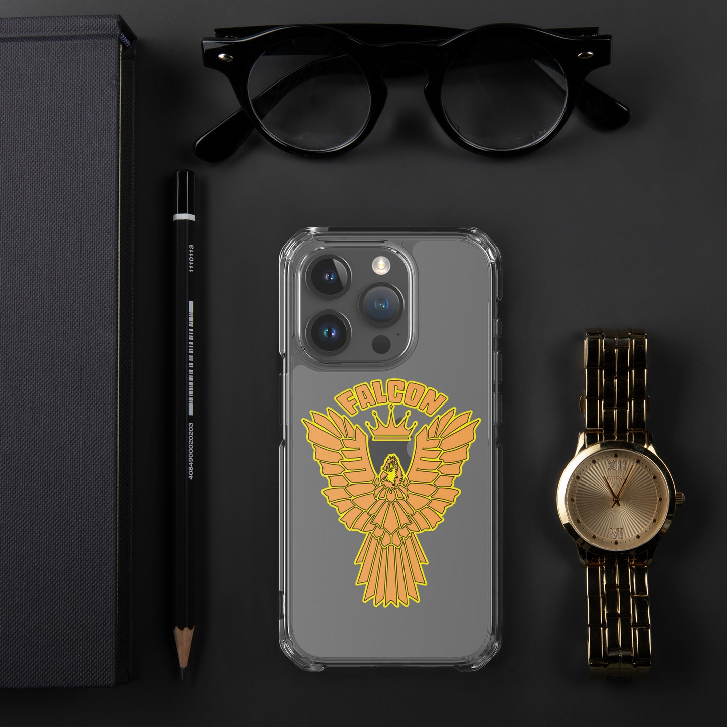 Clear Case for iPhone® - Falcon Gold Logo