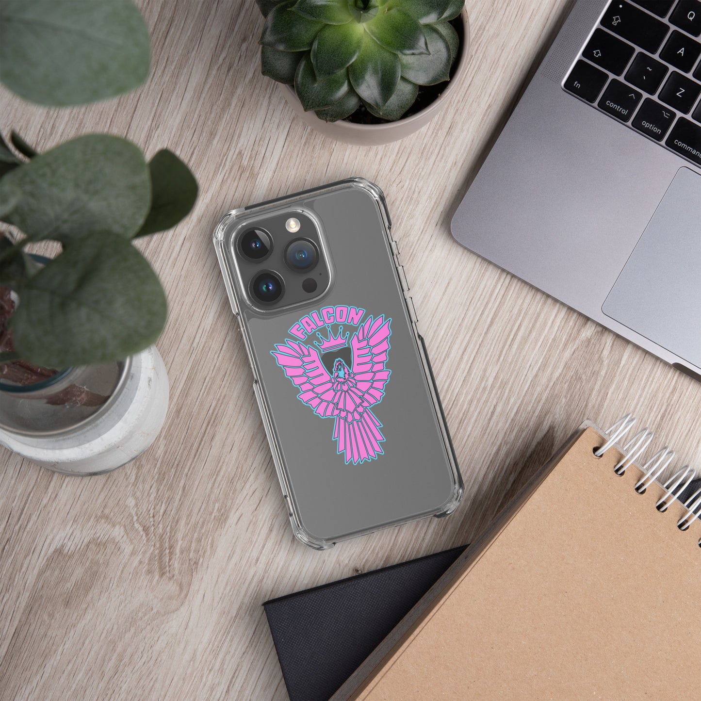 Clear Case for iPhone® - Falcon Retro Pink