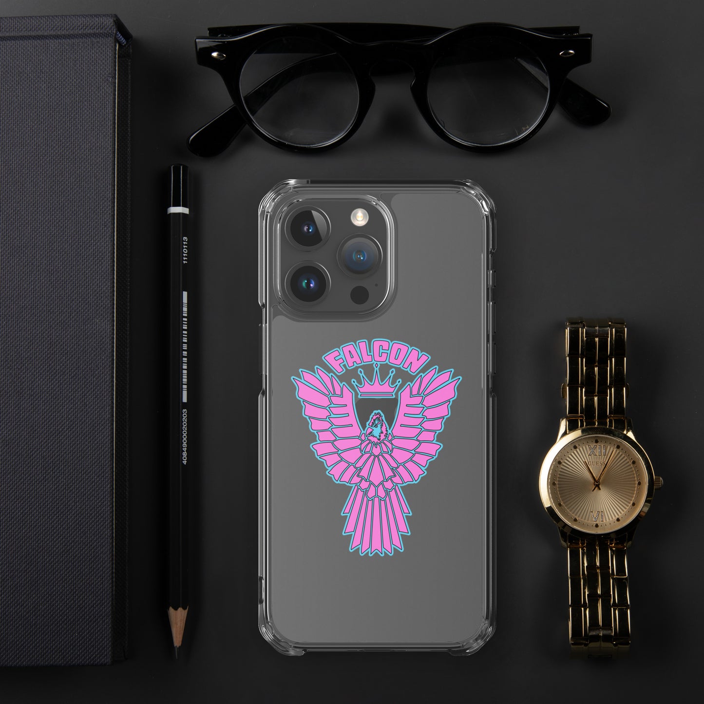 Clear Case for iPhone® - Falcon Retro Pink