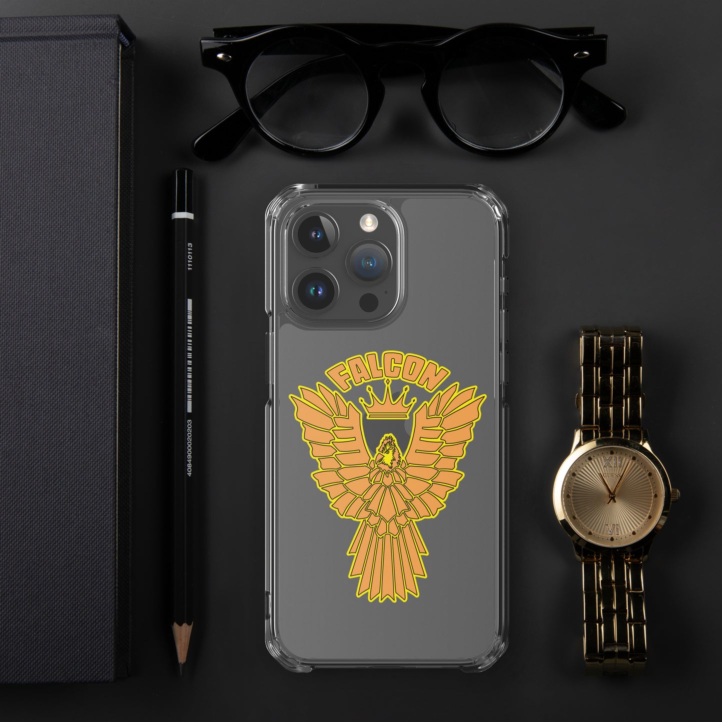 Clear Case for iPhone® - Falcon Gold Logo