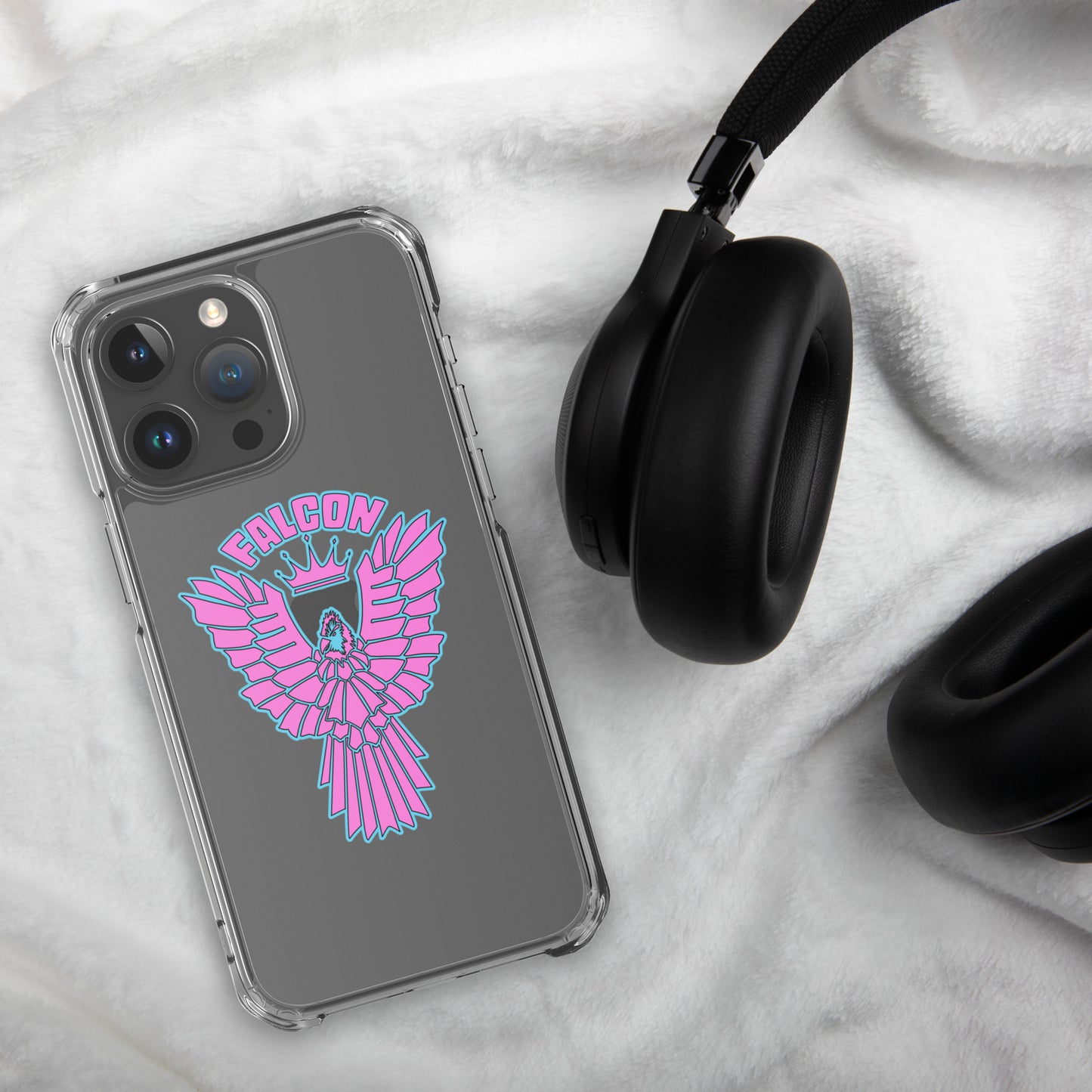 Clear Case for iPhone® - Falcon Retro Pink