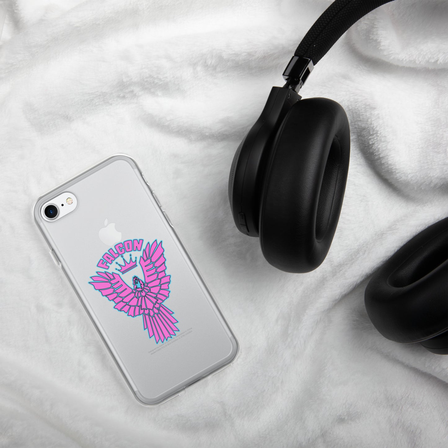 Clear Case for iPhone® - Falcon Retro Pink