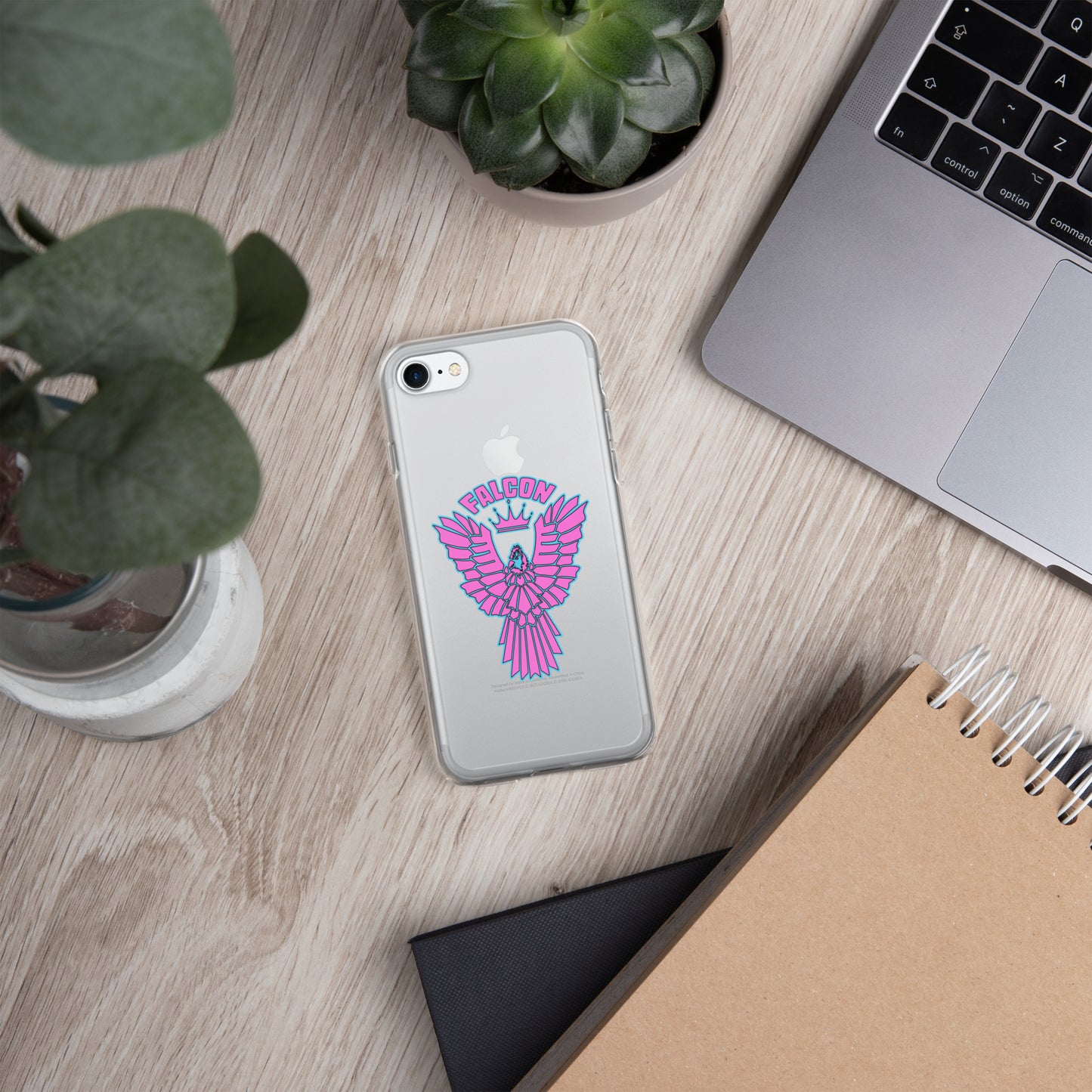 Clear Case for iPhone® - Falcon Retro Pink