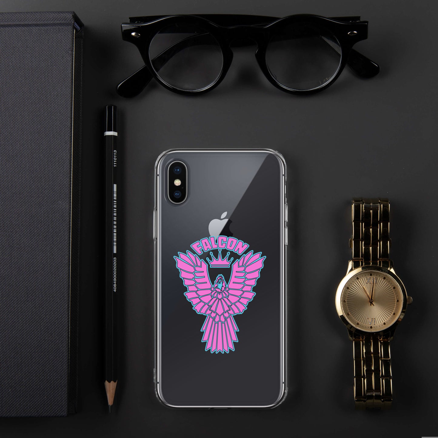 Clear Case for iPhone® - Falcon Retro Pink