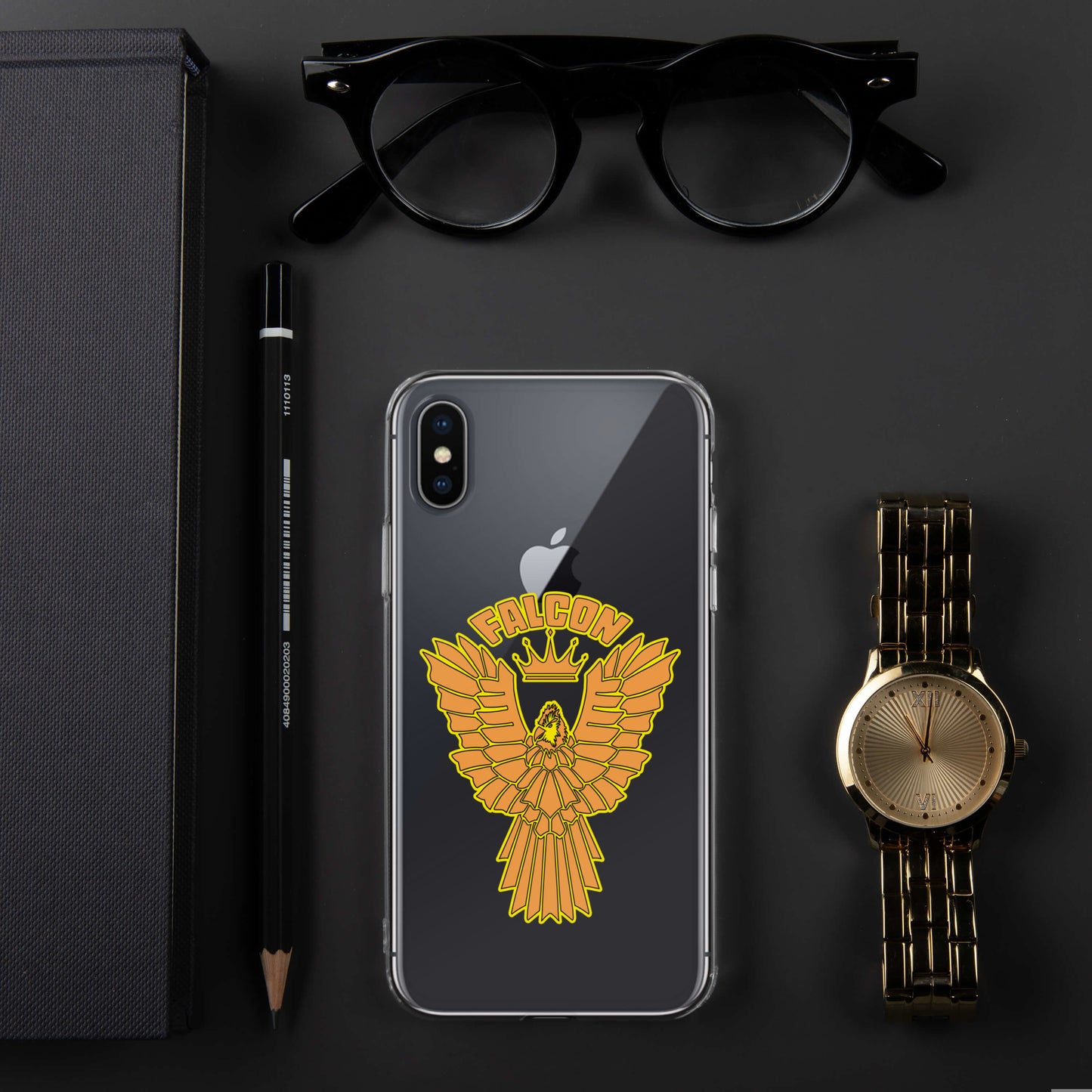 Clear Case for iPhone® - Falcon Gold Logo