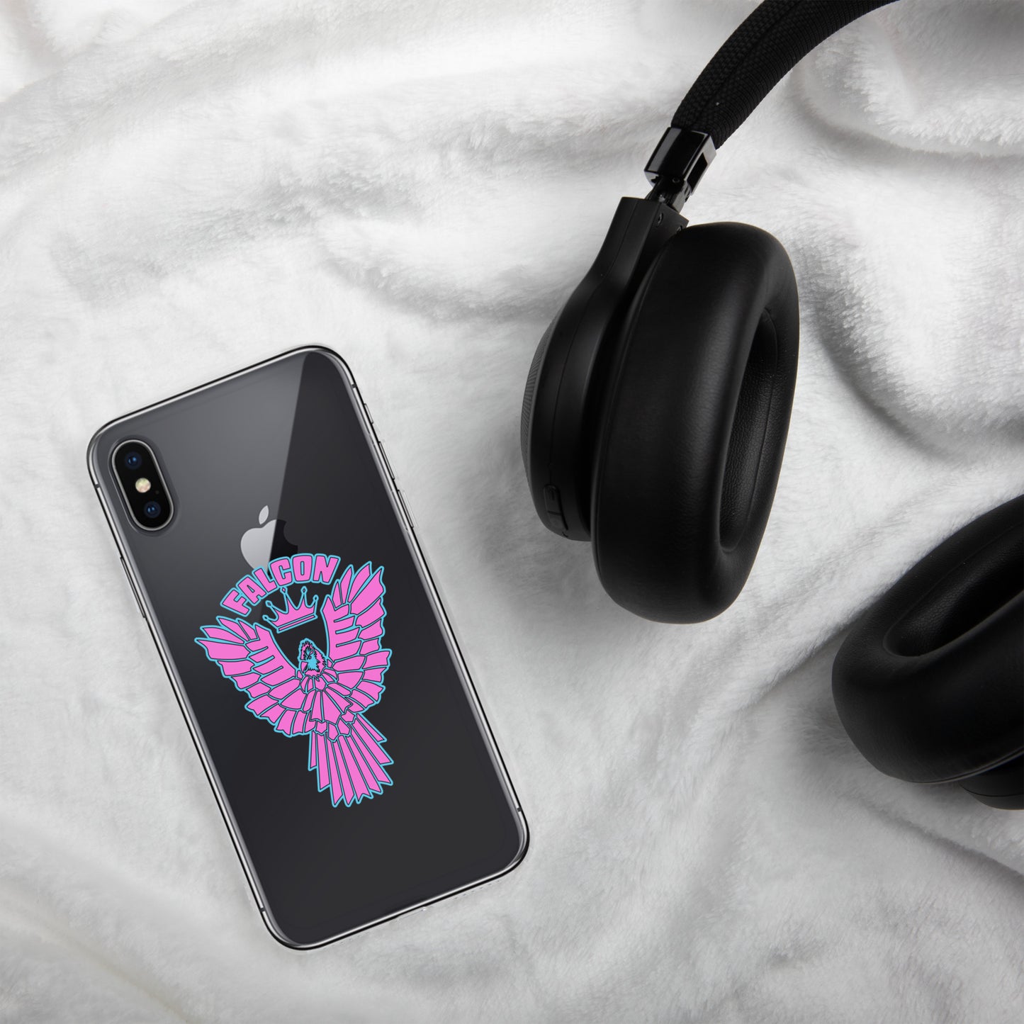 Clear Case for iPhone® - Falcon Retro Pink