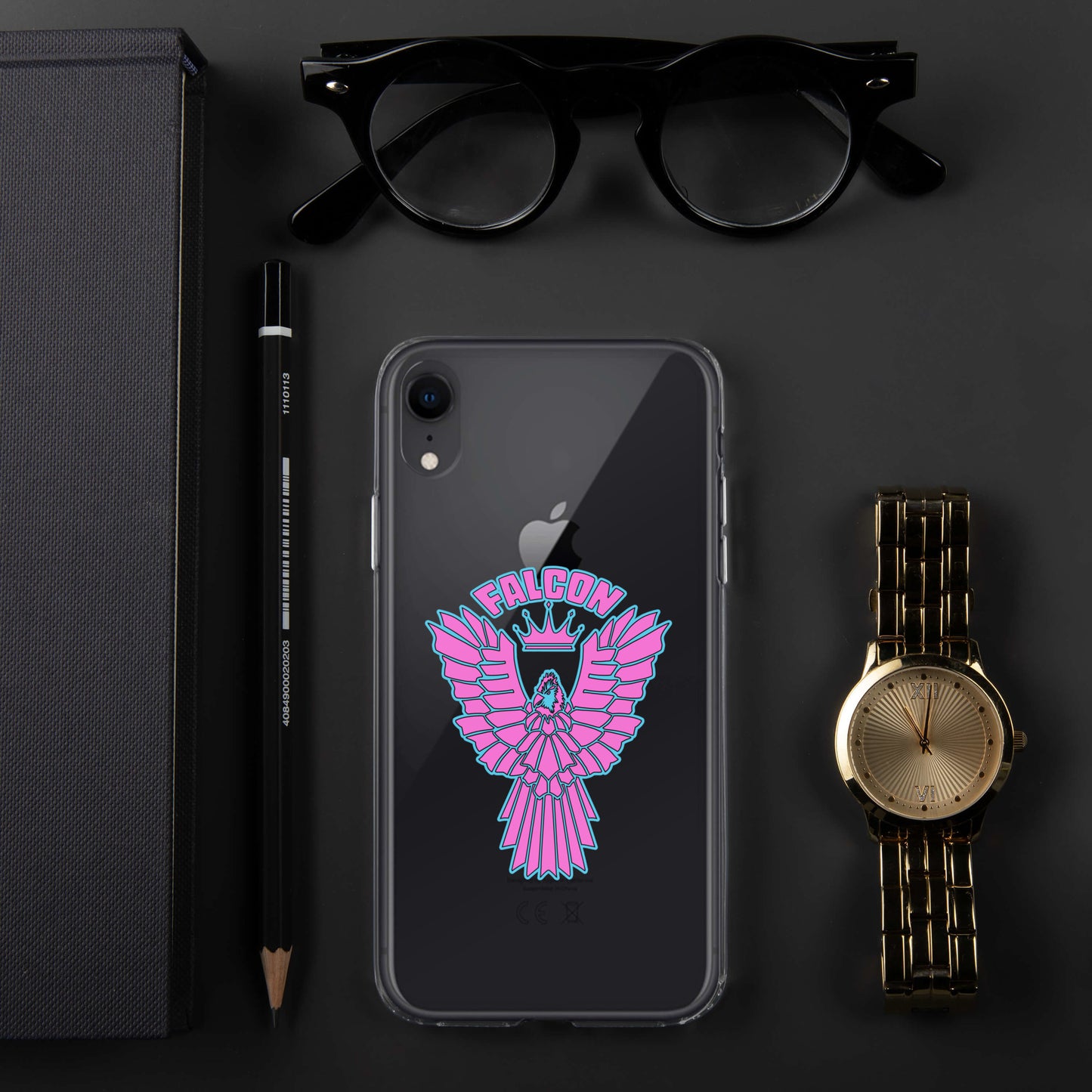 Clear Case for iPhone® - Falcon Retro Pink