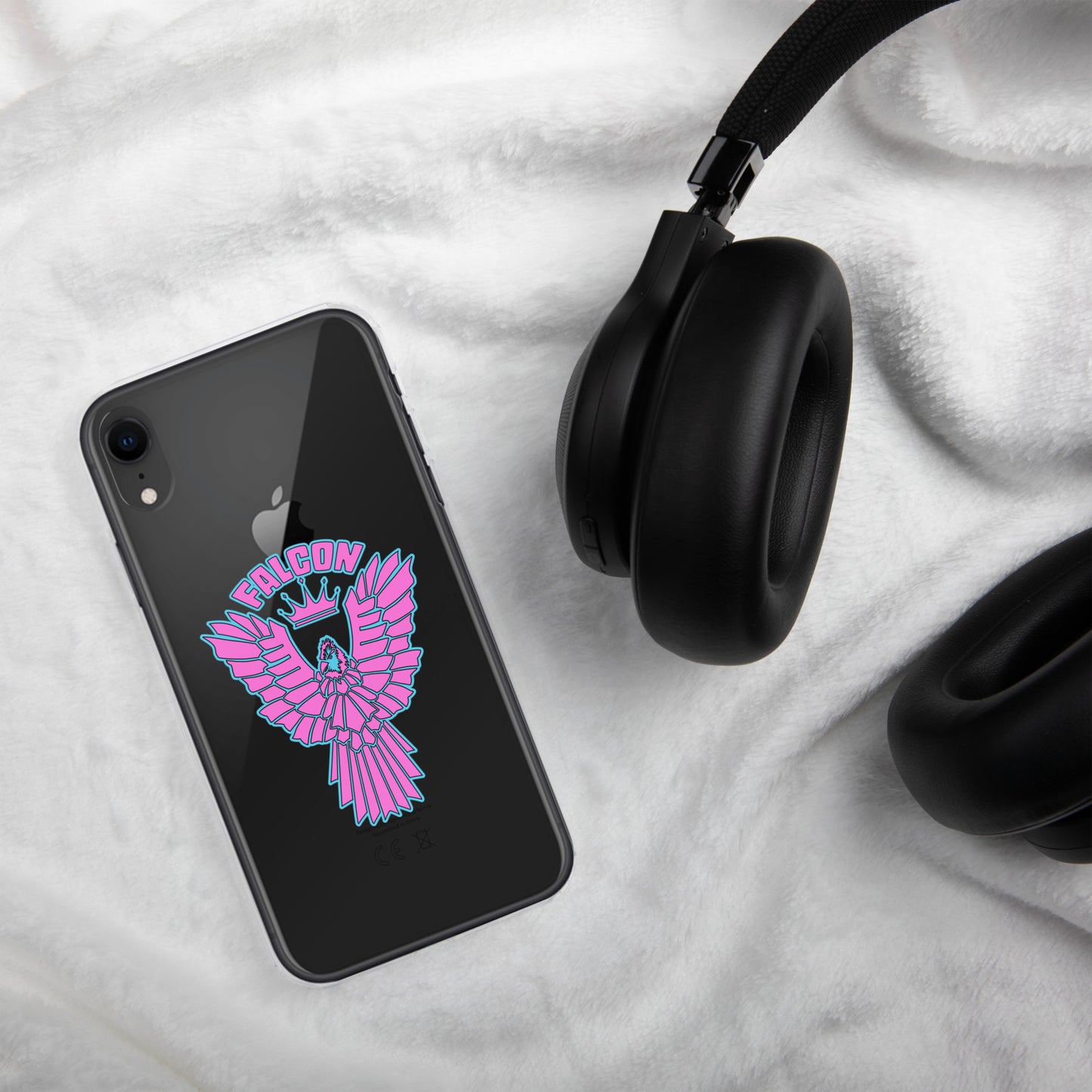 Clear Case for iPhone® - Falcon Retro Pink