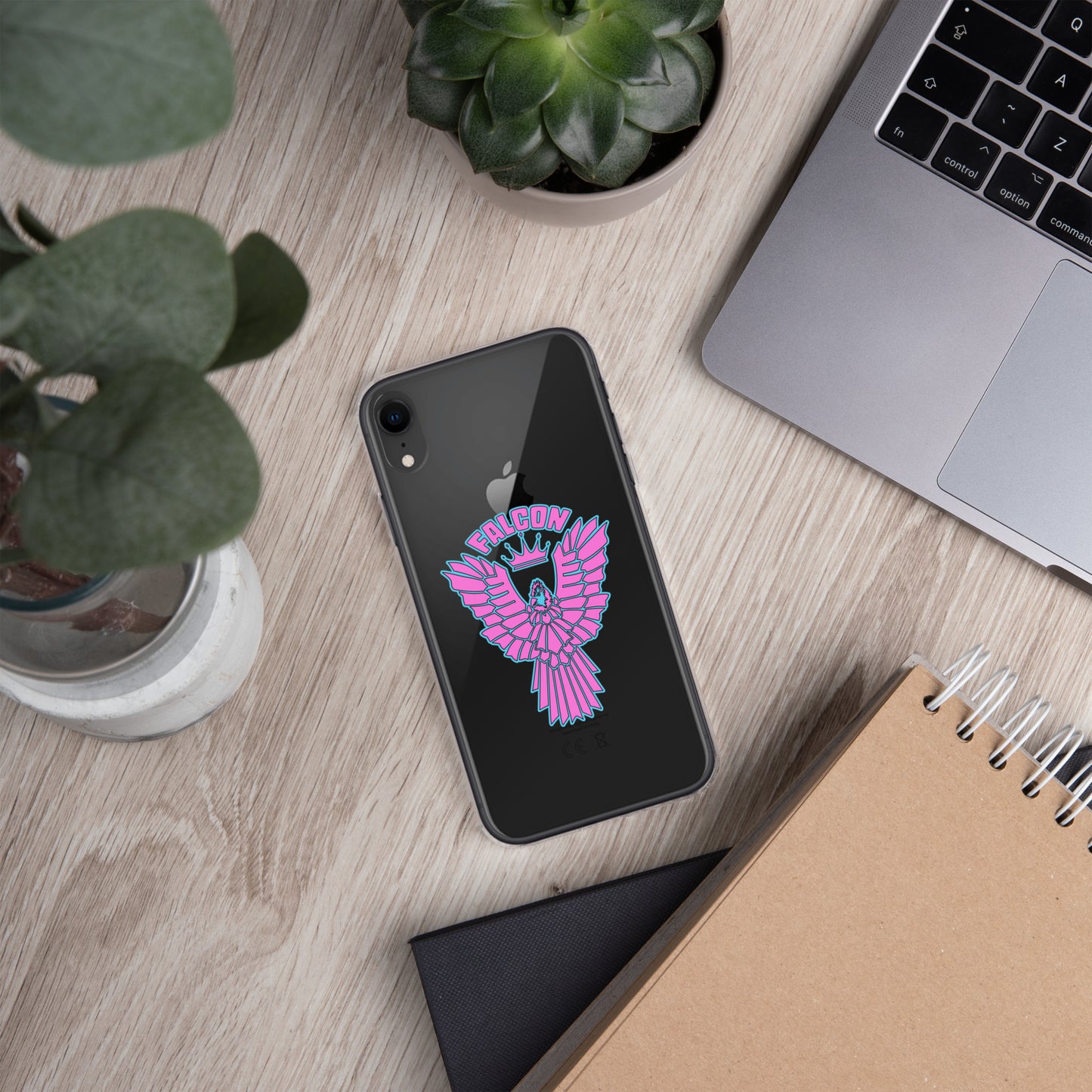 Clear Case for iPhone® - Falcon Retro Pink