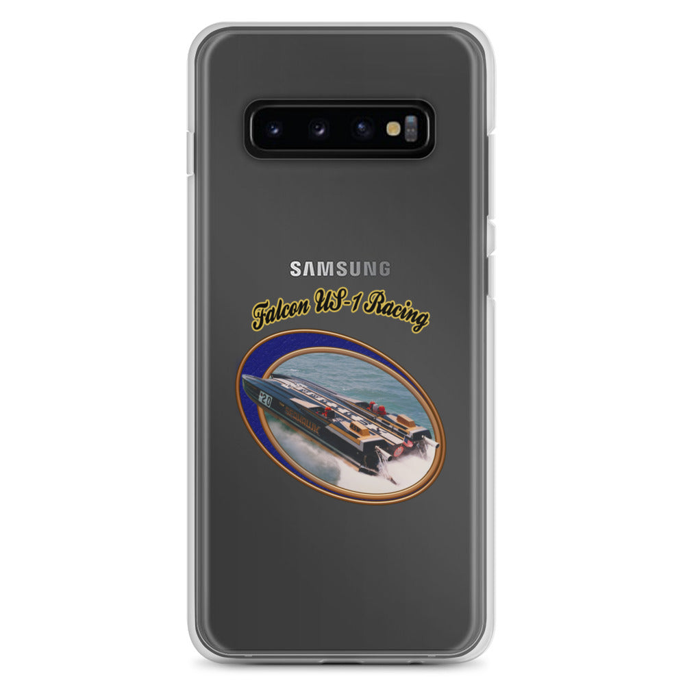 Clear Case for Samsung®- Race Boat with Falcon US-1 Racing
