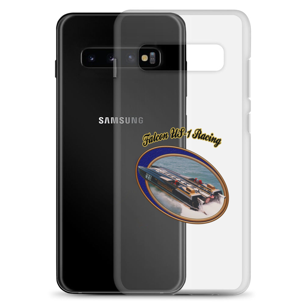 Clear Case for Samsung®- Race Boat with Falcon US-1 Racing