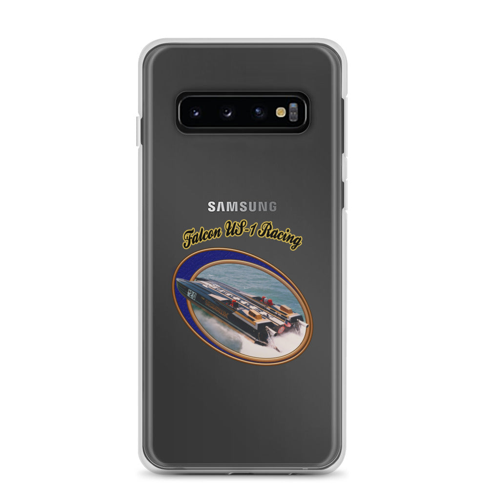 Clear Case for Samsung®- Race Boat with Falcon US-1 Racing