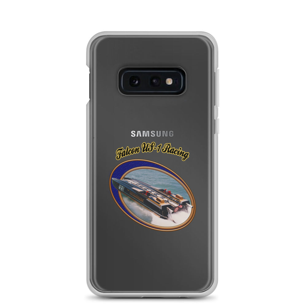 Clear Case for Samsung®- Race Boat with Falcon US-1 Racing