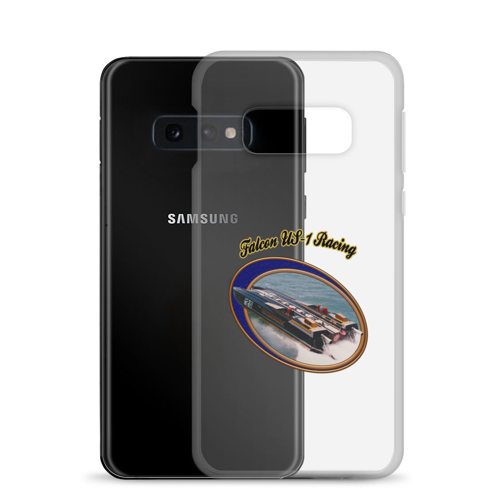 Clear Case for Samsung®- Race Boat with Falcon US-1 Racing