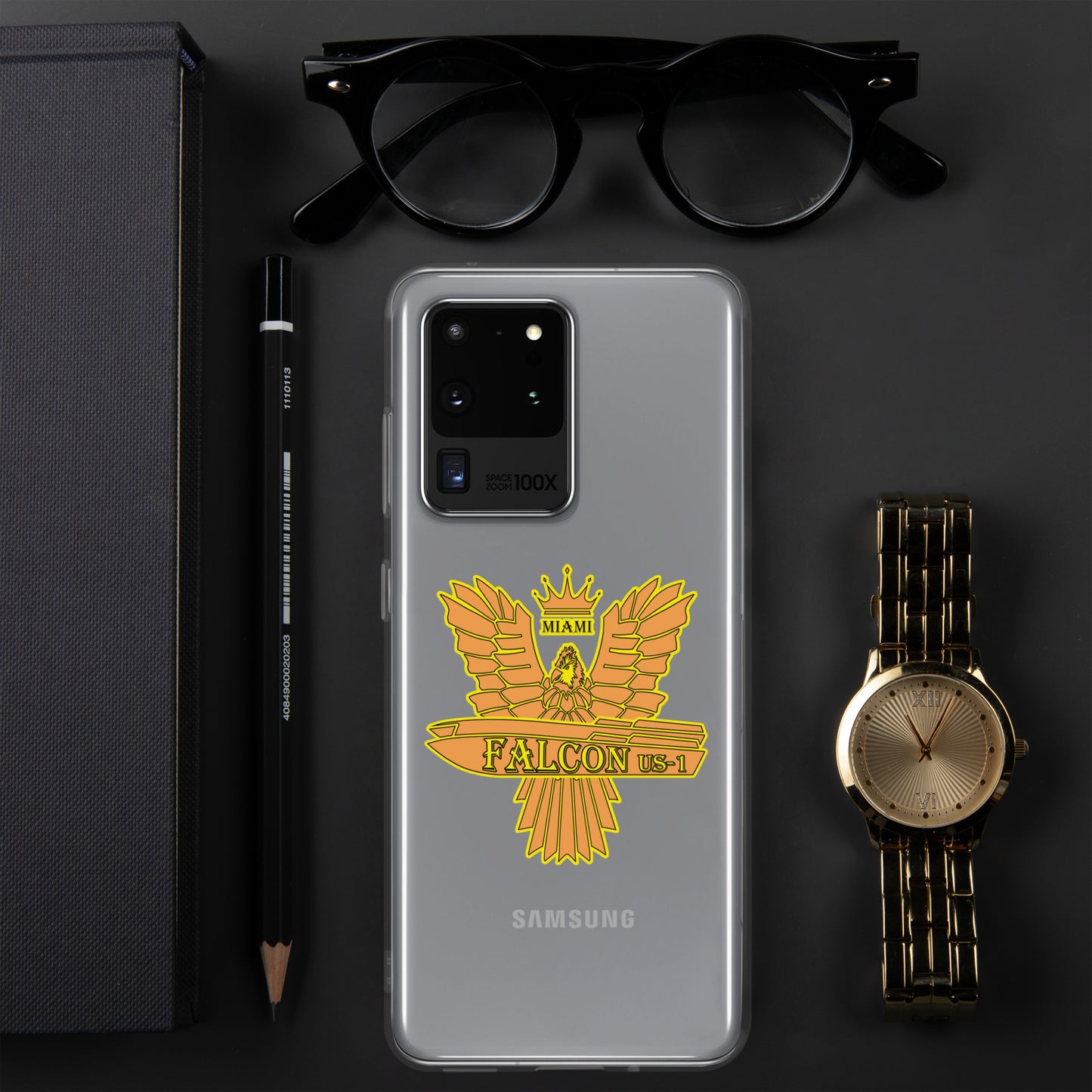Clear Case for Samsung® - Falcon Gold Logo