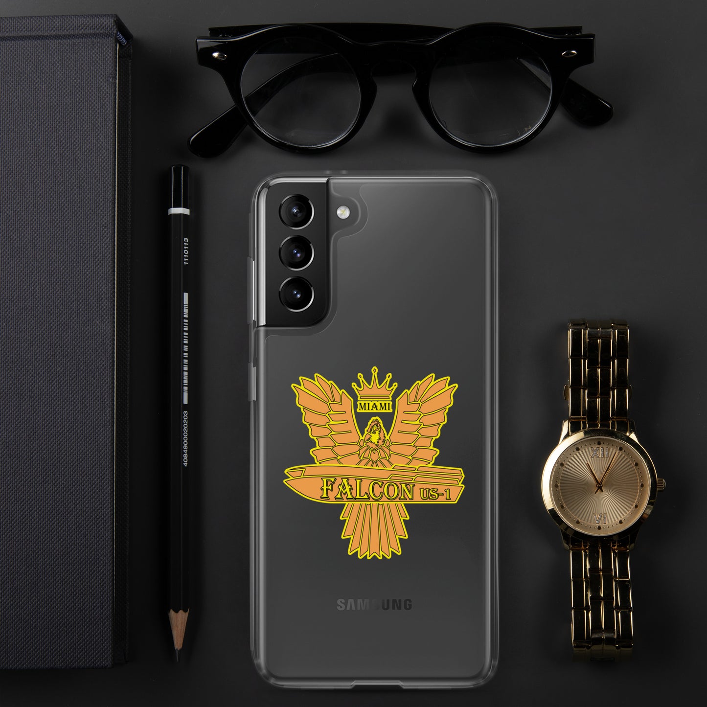 Clear Case for Samsung® - Falcon Gold Logo