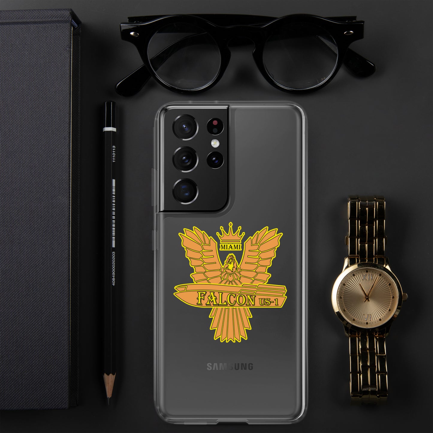 Clear Case for Samsung® - Falcon Gold Logo